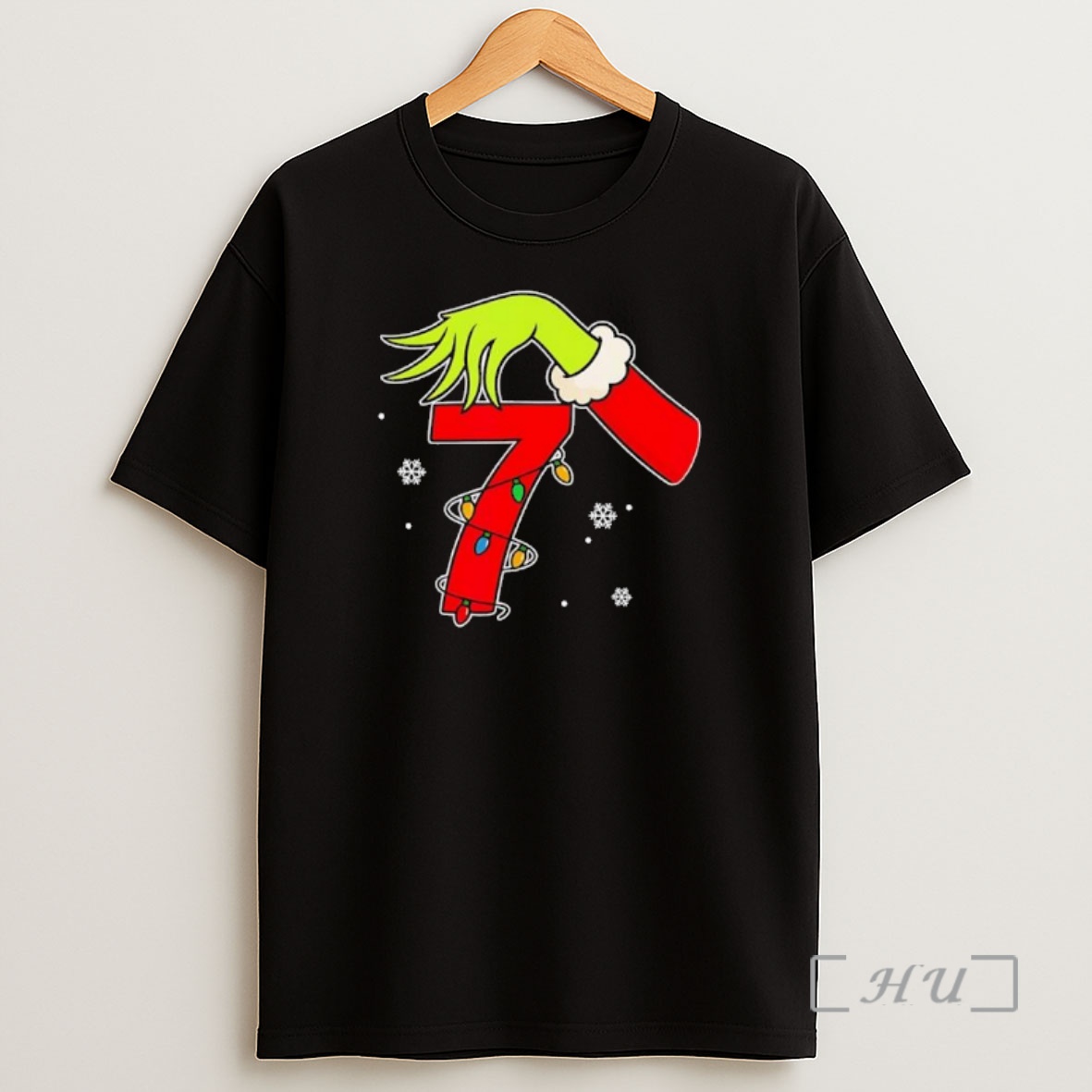 Officials Number 7 Christmas 67 Six Seven Meme Xmas Grinch Hand Premium Shirt Sweatshirt Tee