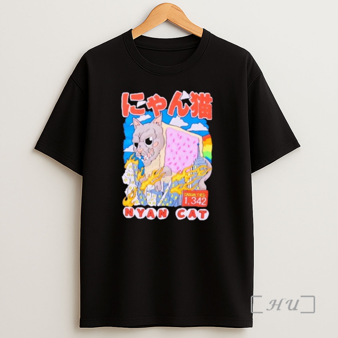 Officials Nyan Cat Kaiju Premium Shirt Sweatshirt Tee