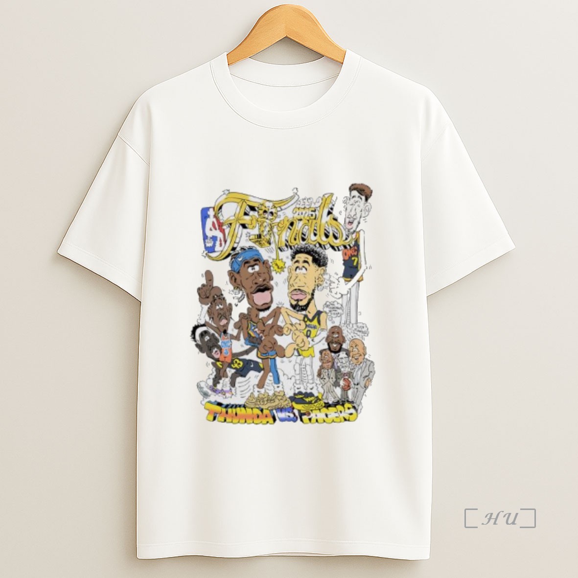 Officials Okc Thunder Vs Indiana Pacers 2025 Nba Finals Caricature Premium Shirt Sweatshirt Tee