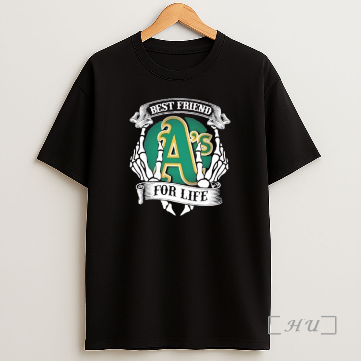 Officials Oakland Athletics Baseball Best Friend For Life Hands Bones Premium Shirt Sweatshirt Tee