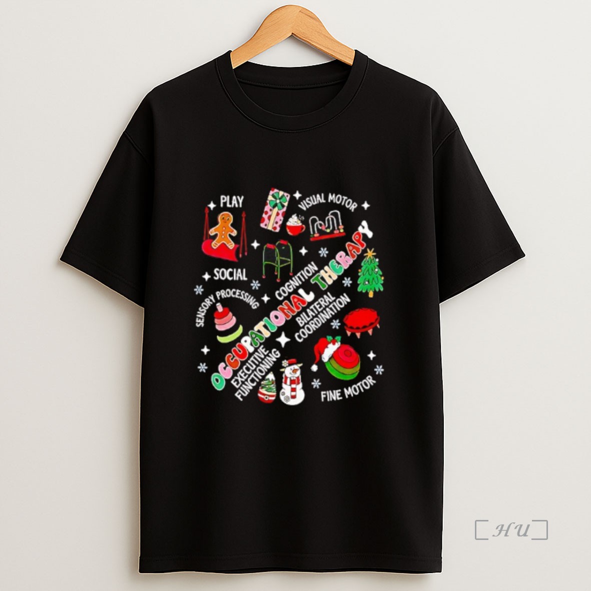 Officials Occupational Therapy Executive Functioning Christmas Snowman Rehab Therapist Premium Shirt Sweatshirt Tee