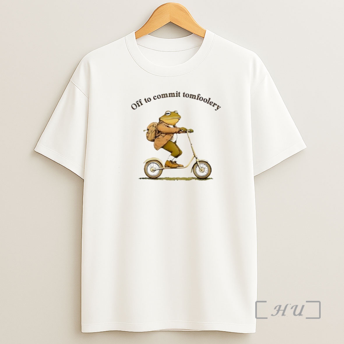 Officials Off To Commit Tomfoolery Frog On A Scooter Premium Shirt Sweatshirt Tee