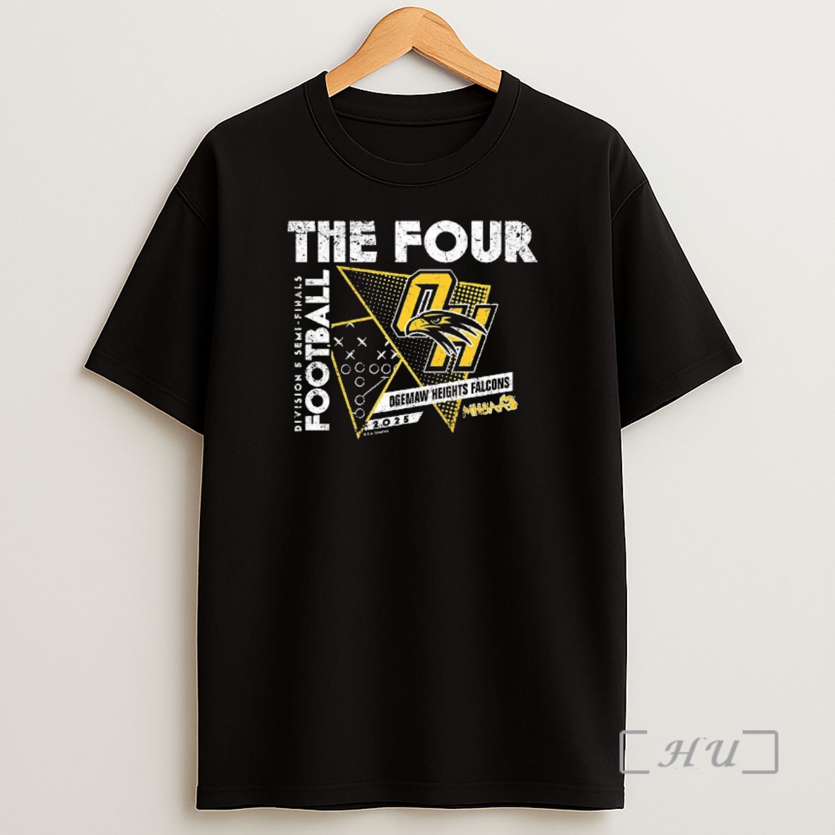 Officials Ogemaw Heights Falcons 2025 Mhsaa Football Division 5 The Four Premium Shirt Sweatshirt Tee