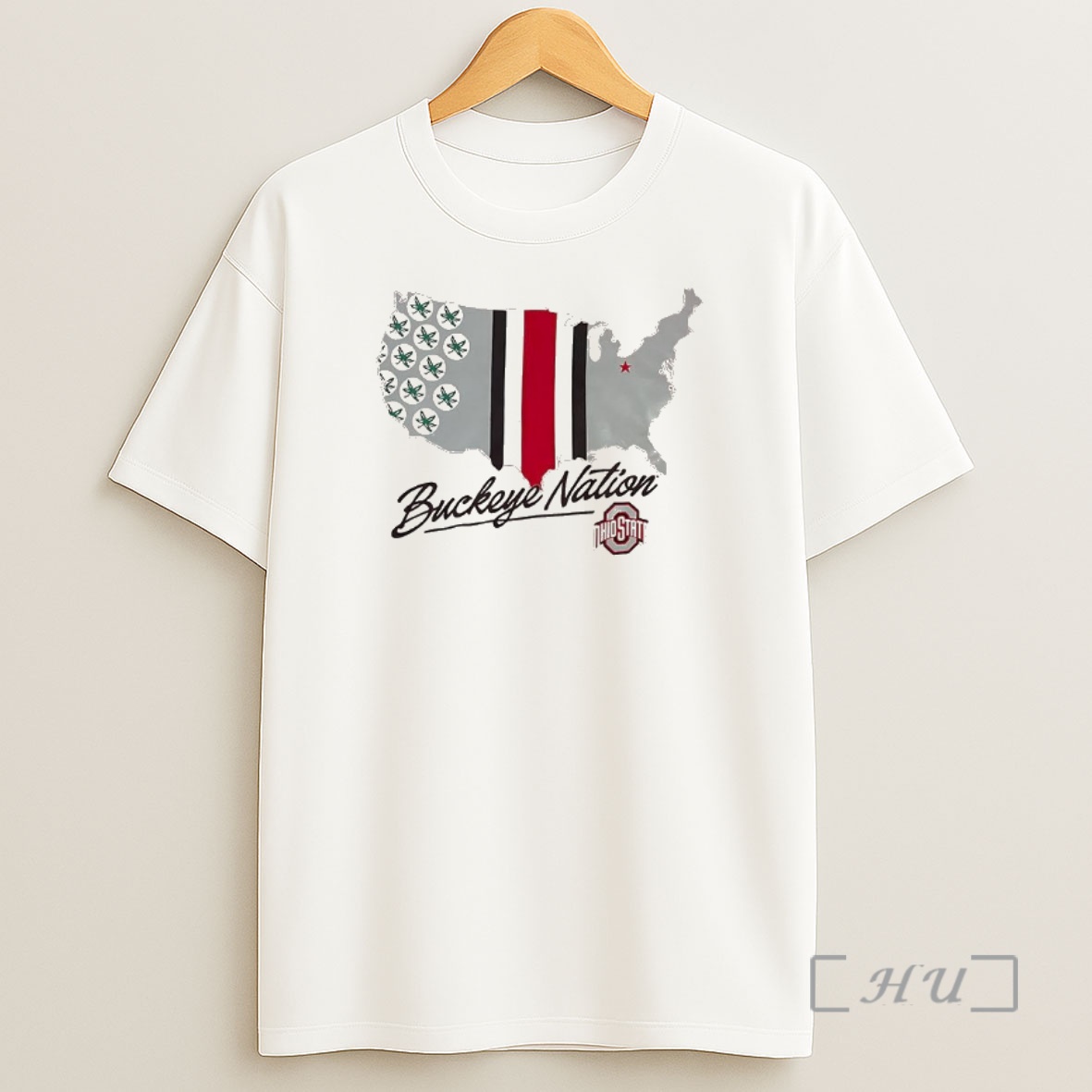 Officials Ohio State Buckeye Nation Map Premium Shirt Sweatshirt Tee