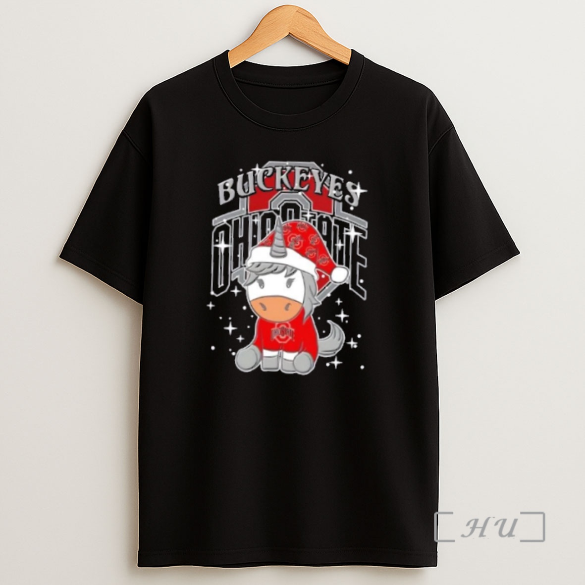 Officials Ohio State Buckeyes Football X Unicorn Merry Christmas Premium Shirt Sweatshirt Tee