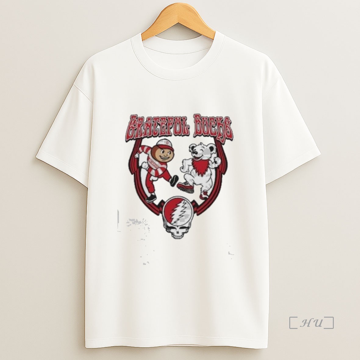 Officials Ohio State Buckeyes Grateful Dead Grateful Bucks Mascot Premium Shirt Sweatshirt Tee