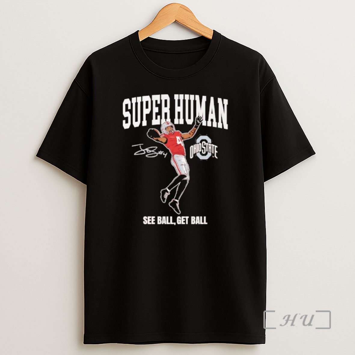 Officials Ohio State Jeremiah Smith Superhuman See Ball Get Ball Signature Premium Shirt Sweatshirt Tee