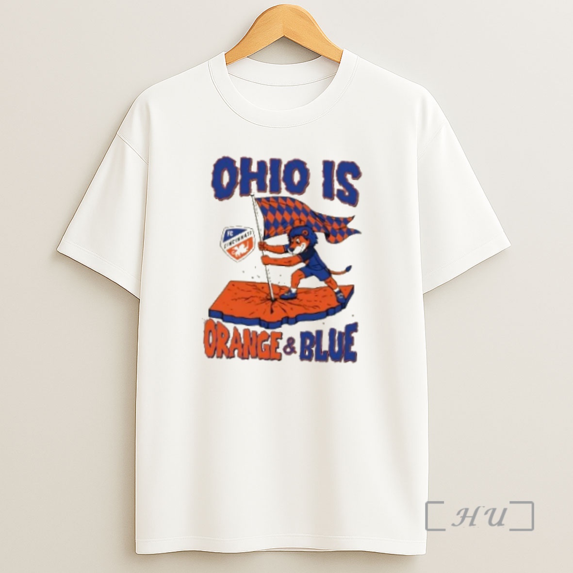 Officials Ohio Is Orange And Blue Fc Cincinnati Premium Shirt Sweatshirt Tee