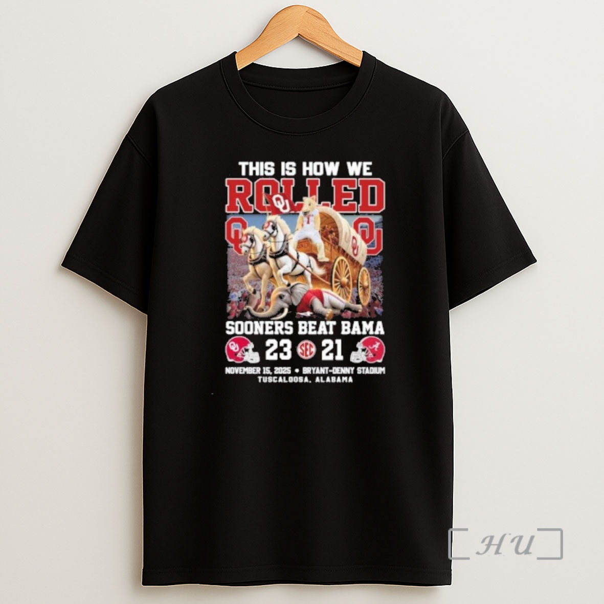 Officials Oklahoma Sooners Beat Alabama 2025 This Is How We Rolled Victory 23 21 Final Score Premium Shirt Sweatshirt Tee