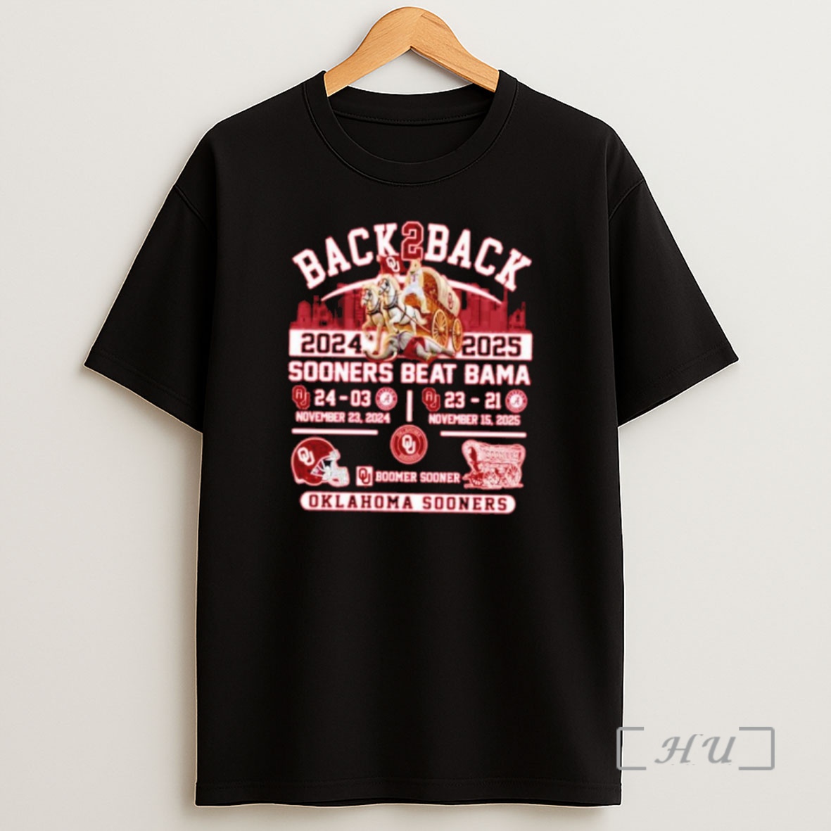 Officials Oklahoma Sooners Beat Crimson Tide Back 2 Back 2024 2025 Premium Shirt Sweatshirt Tee