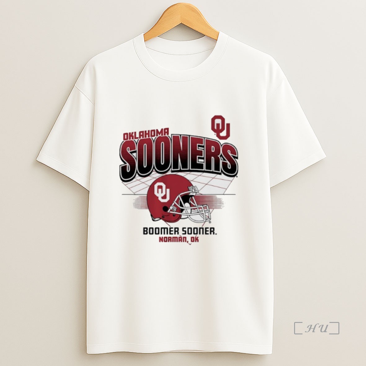 Officials Oklahoma Football Boomer Sooner Helmet Grid Premium Shirt Sweatshirt Tee