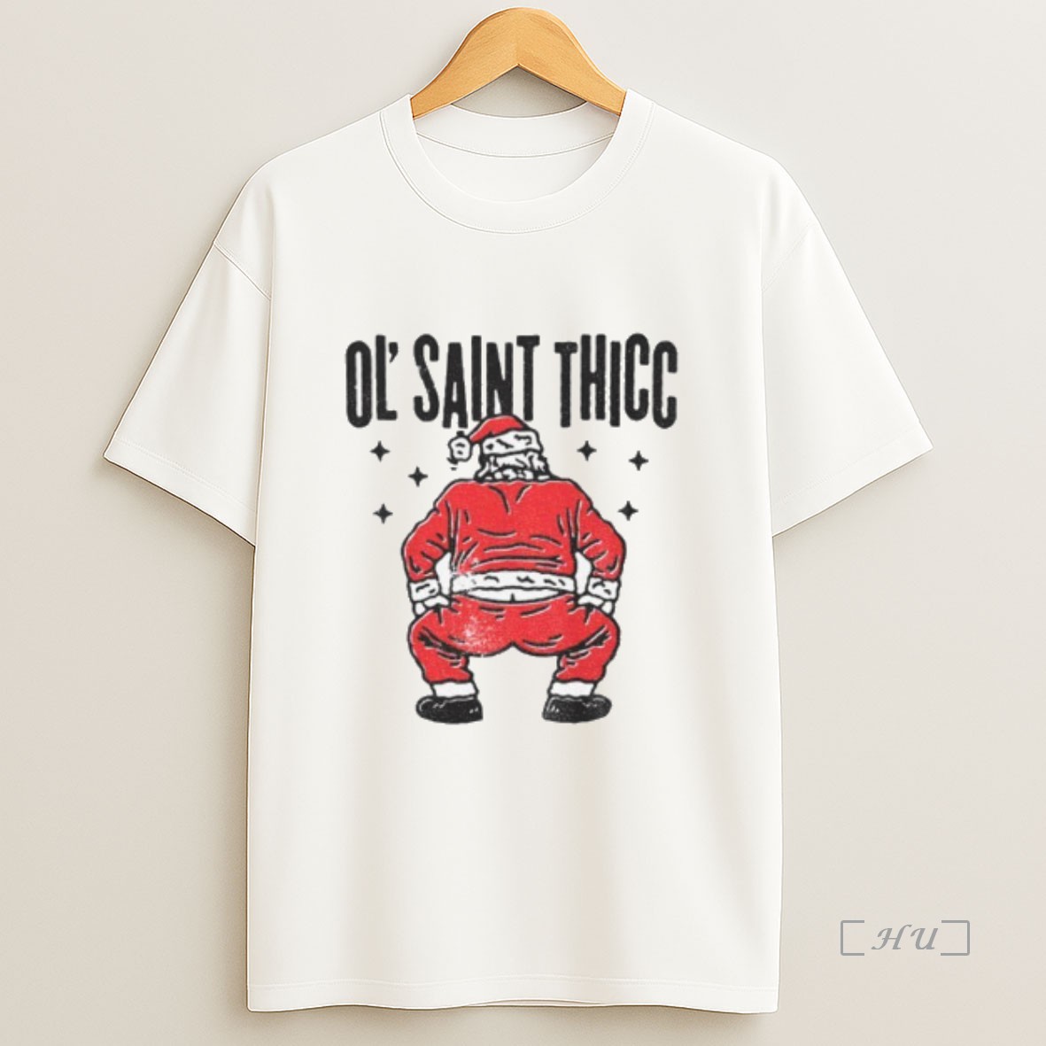 Officials Ol Saint Thicc Christmas Funny Santa Premium Shirt Sweatshirt Tee