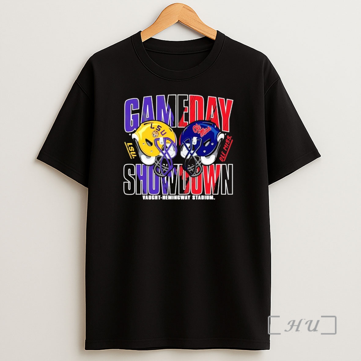 Officials Ole Miss Rebels Vs Lsu Tigers Gameday Showdown Helmet Matchup Premium Shirt Sweatshirt Tee