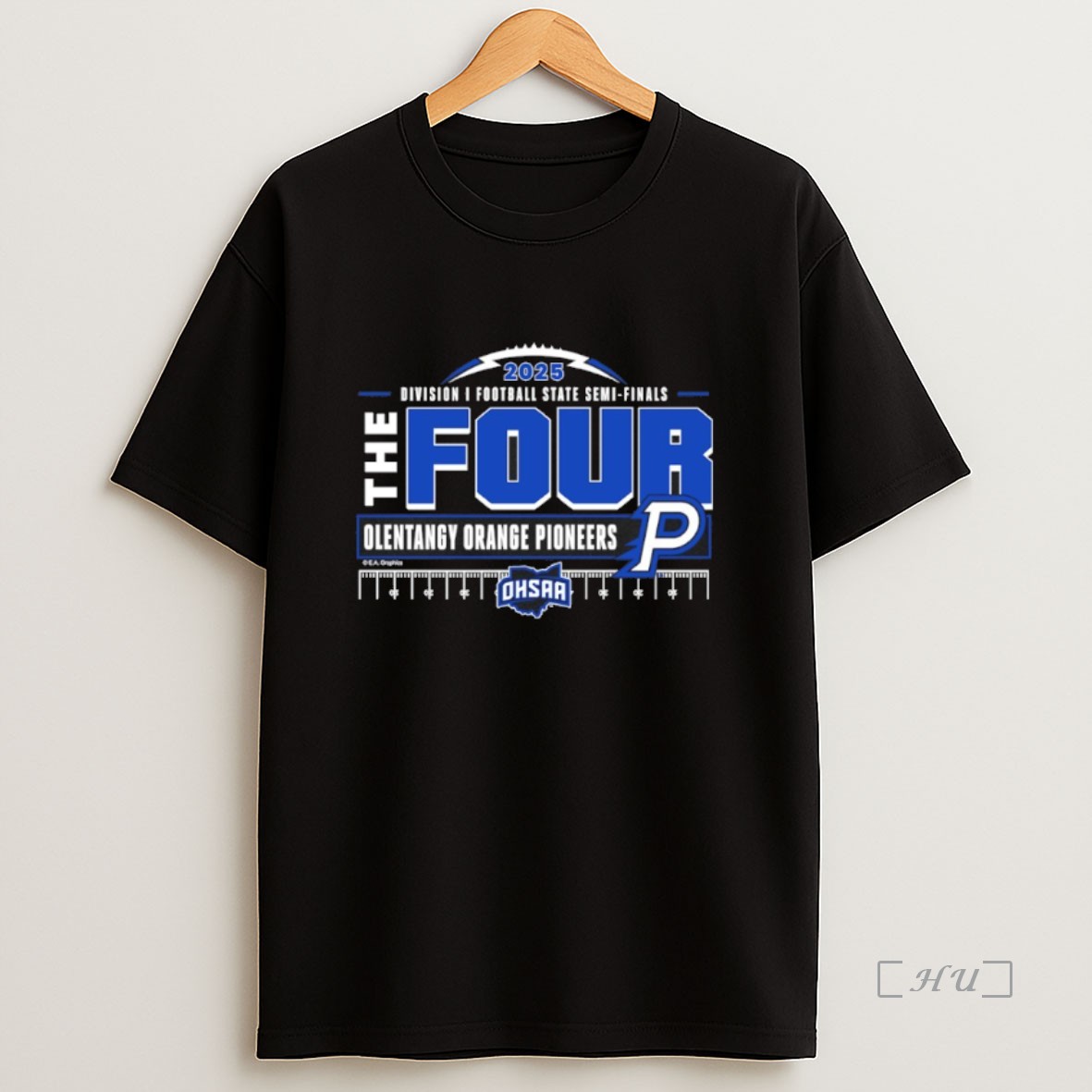 Officials Olentangy Orange Pioneers 2025 Mhsaa D1 Football State Semi Finals The Four Premium Shirt Sweatshirt Tee