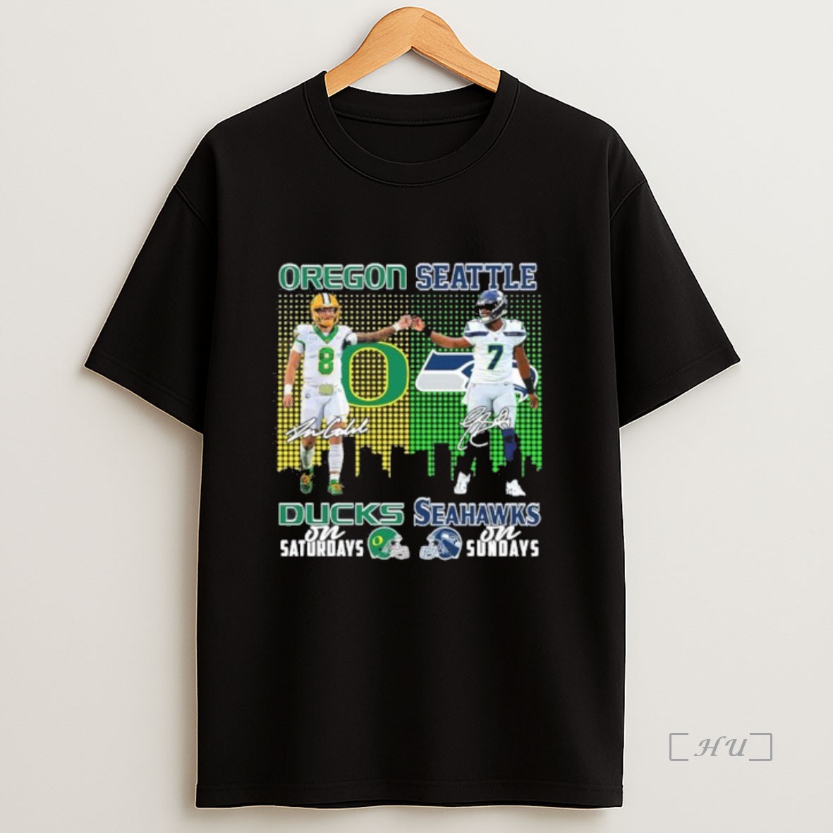 Officials Oregon Ducks And Seattle Seahawks On Saturdays On Sundays Premium Shirt Sweatshirt Tee