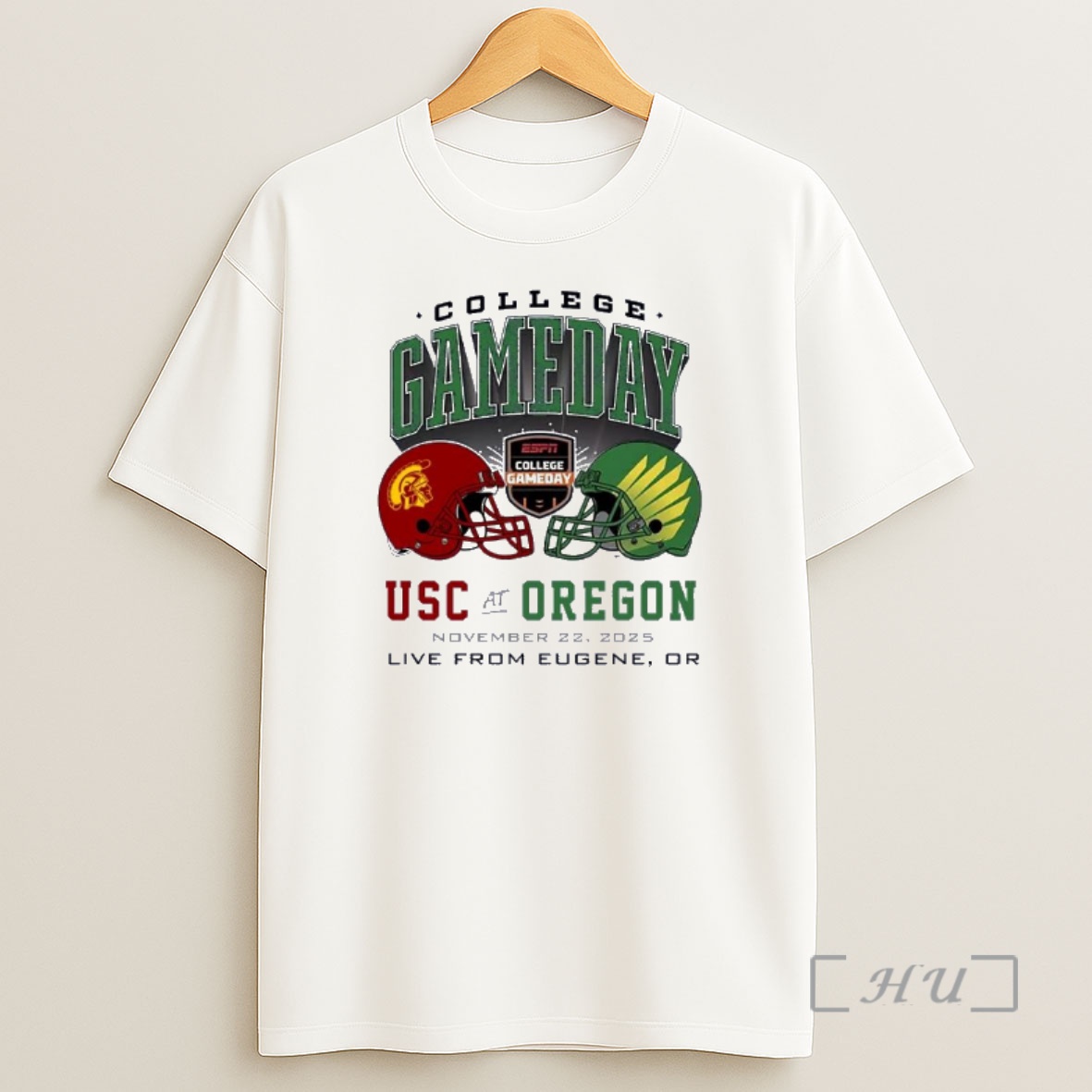Officials Oregon Ducks Vs Usc Trojans College Gameday Duel Helmet 2025 Premium Shirt Sweatshirt Tee