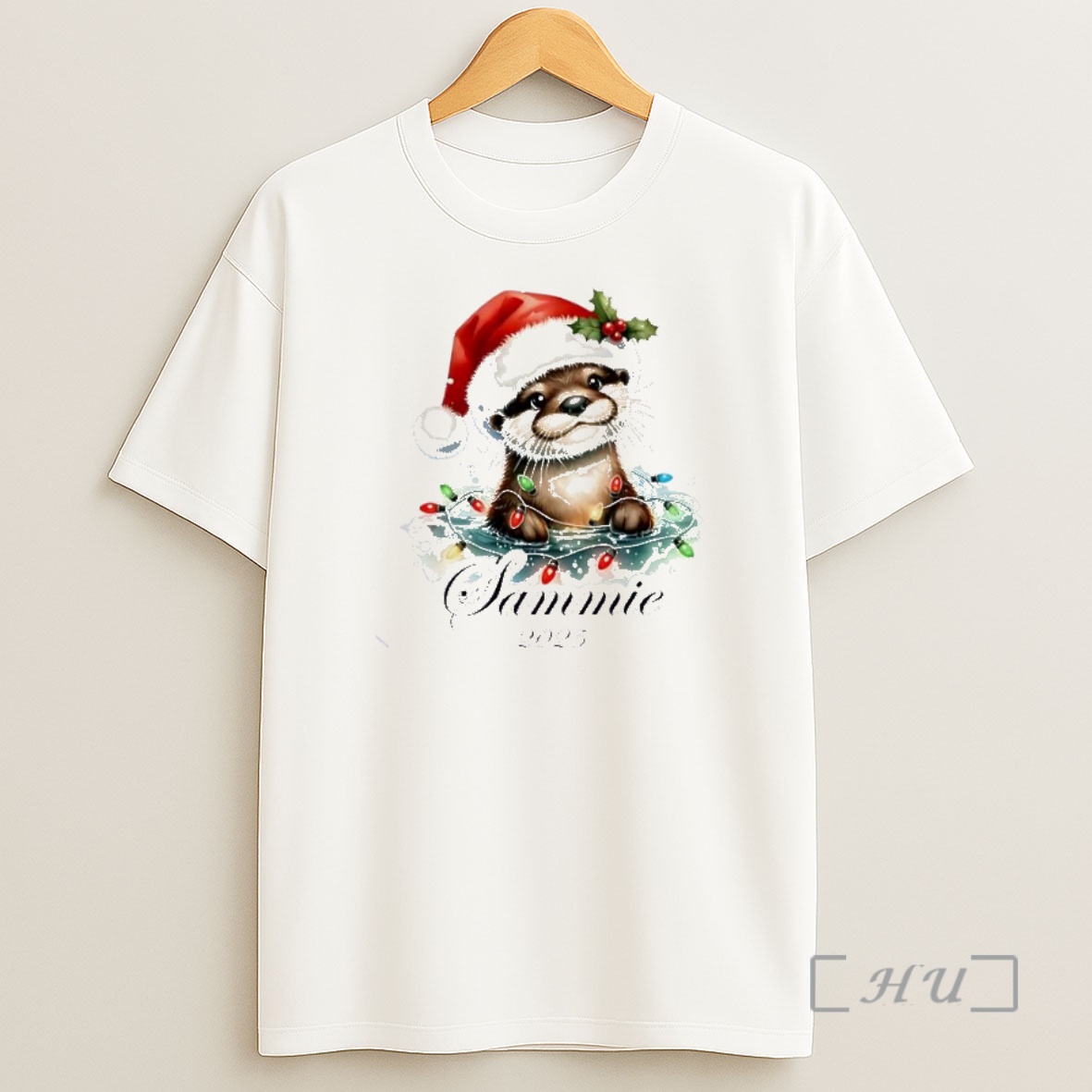 Officials Otter Cute Lights Merry Christmas 2025 Personalized Ornaments White Premium Shirt Sweatshirt Tee