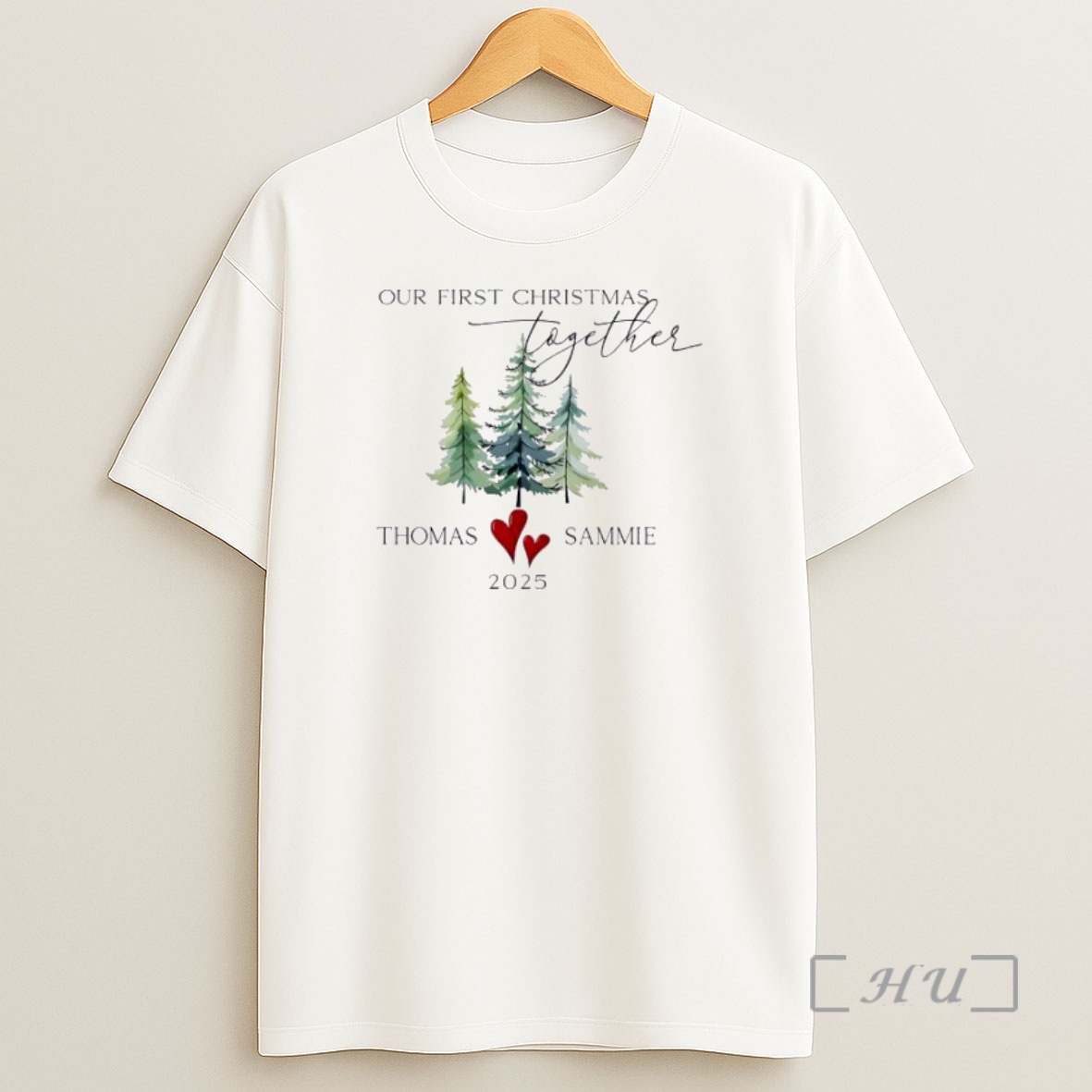 Officials Our First Christmas Together 2025 Personalized Ornaments White Premium Shirt Sweatshirt Tee