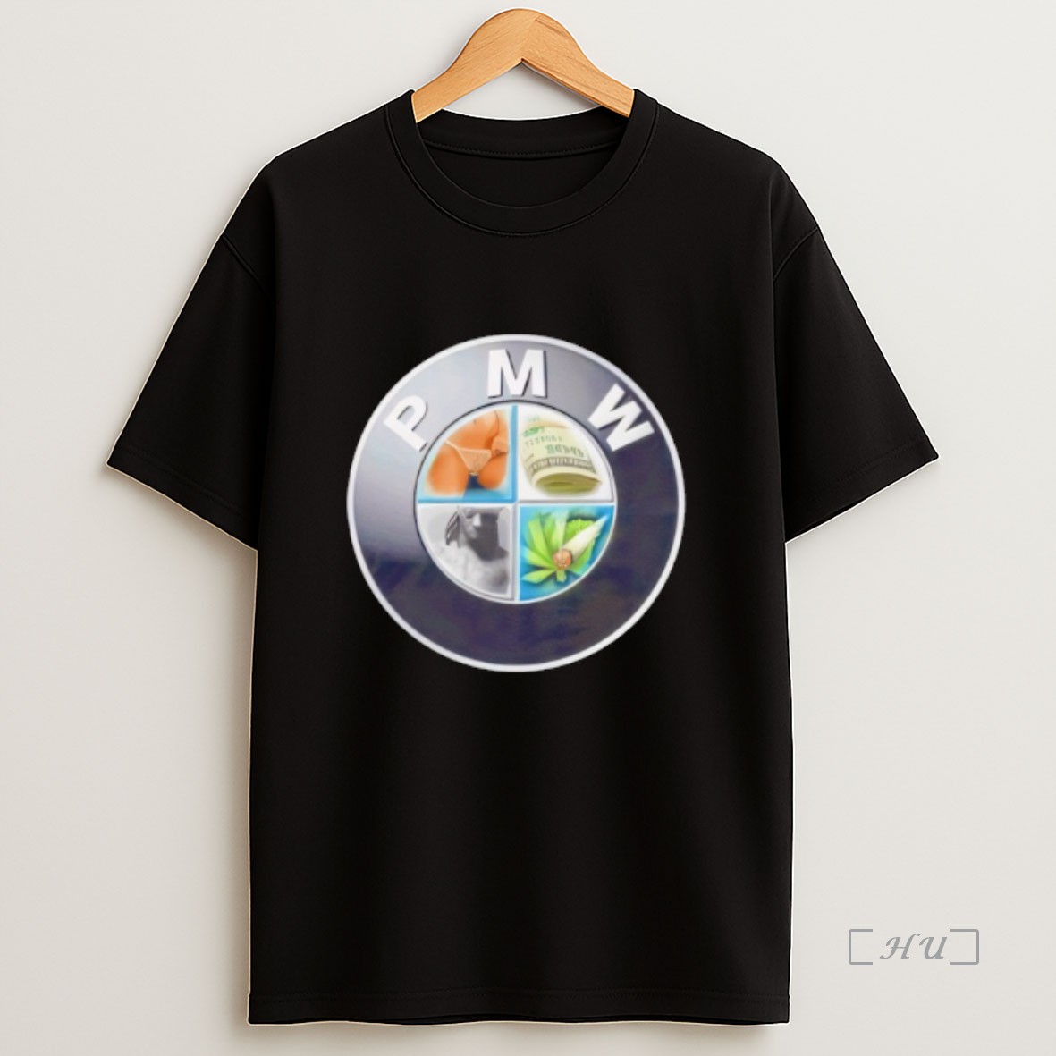 Officials Pmw Pussy Money Weed Bmw Logo Parody Premium Shirt Sweatshirt Tee