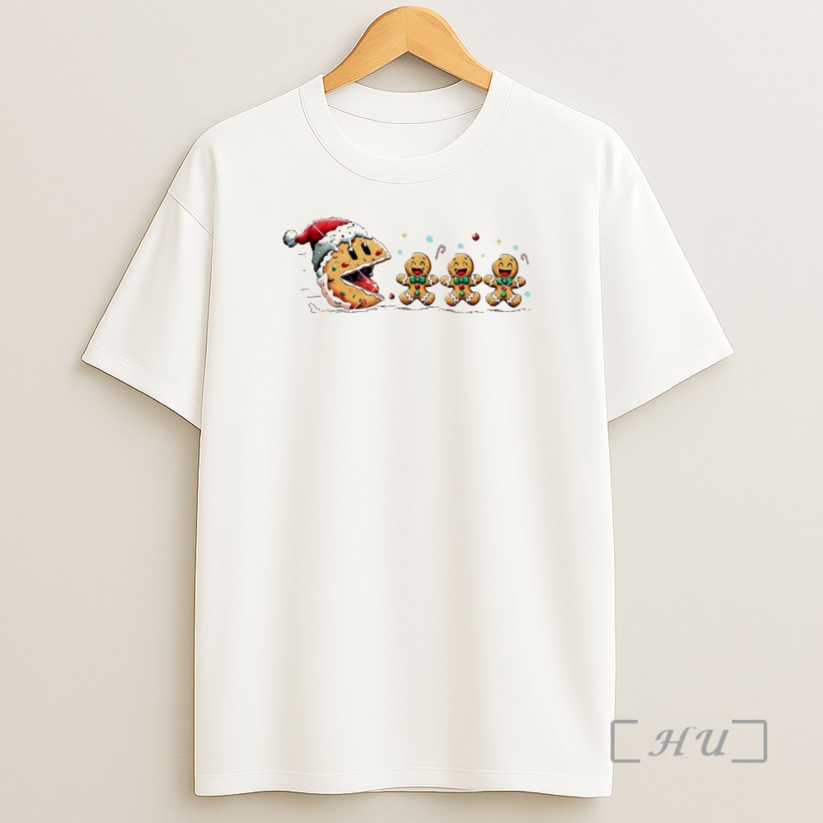 Officials Pacman Cookies Gingerbread Man Happy Christmas Premium Shirt Sweatshirt Tee