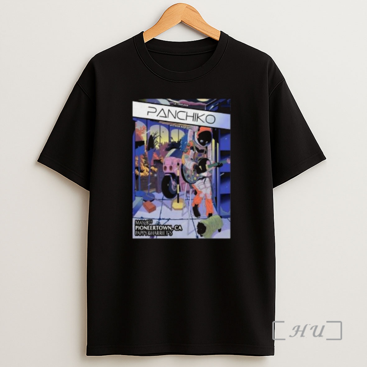 Officials Panchiko May 8 2026 Pappy And Harriets In Pioneertown Ca Circle Black Premium Shirt Sweatshirt Tee