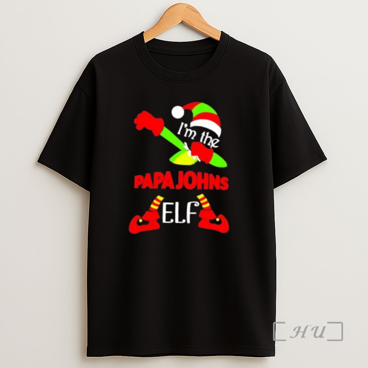 Officials Papa Johns Im The Elf Dabbing Merry Christmas Premium Shirt Sweatshirt Tee