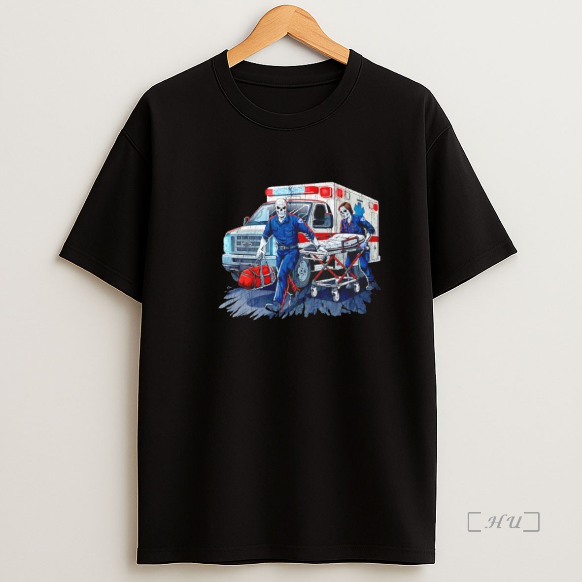 Officials Paramedic Emergency Doctor Skeleton Graphic Premium Shirt Sweatshirt Tee