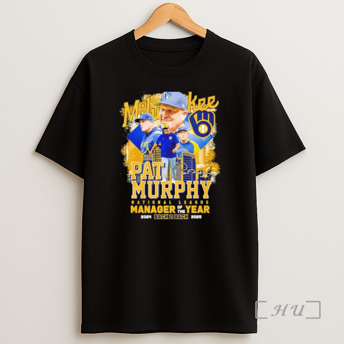 Officials Pat Murphy National League Manager Of The Year 2024 2025 Back To Back Signature Premium Shirt Sweatshirt Tee