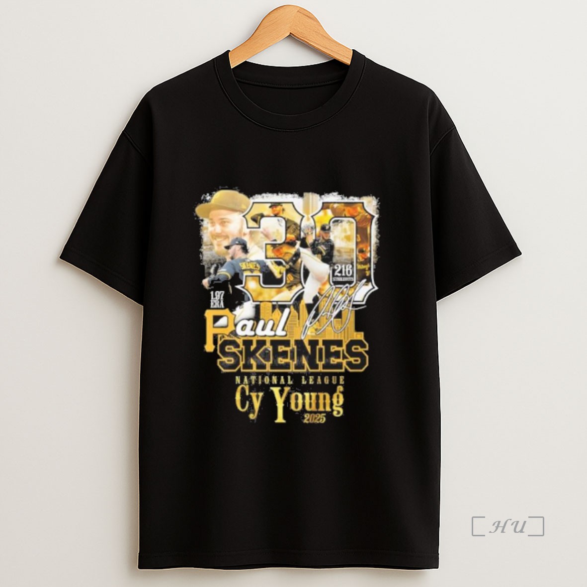 Officials Paul Skenes Nl Cy Young 2025 Signature Premium Shirt Sweatshirt Tee