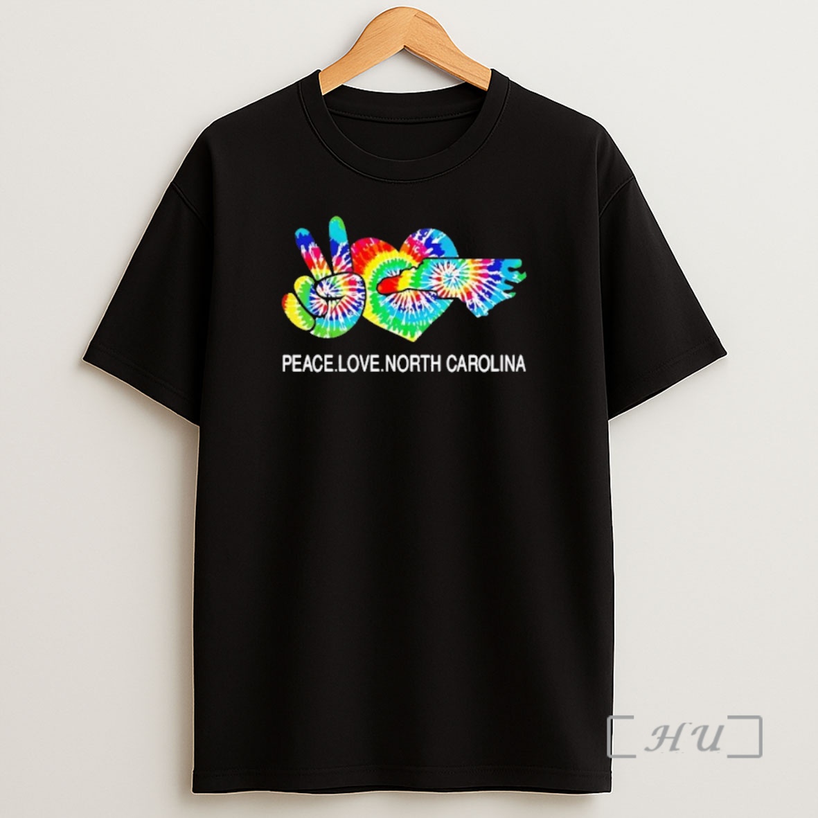 Officials Peace Love North Carolina Pride Black Premium Shirt Sweatshirt Tee