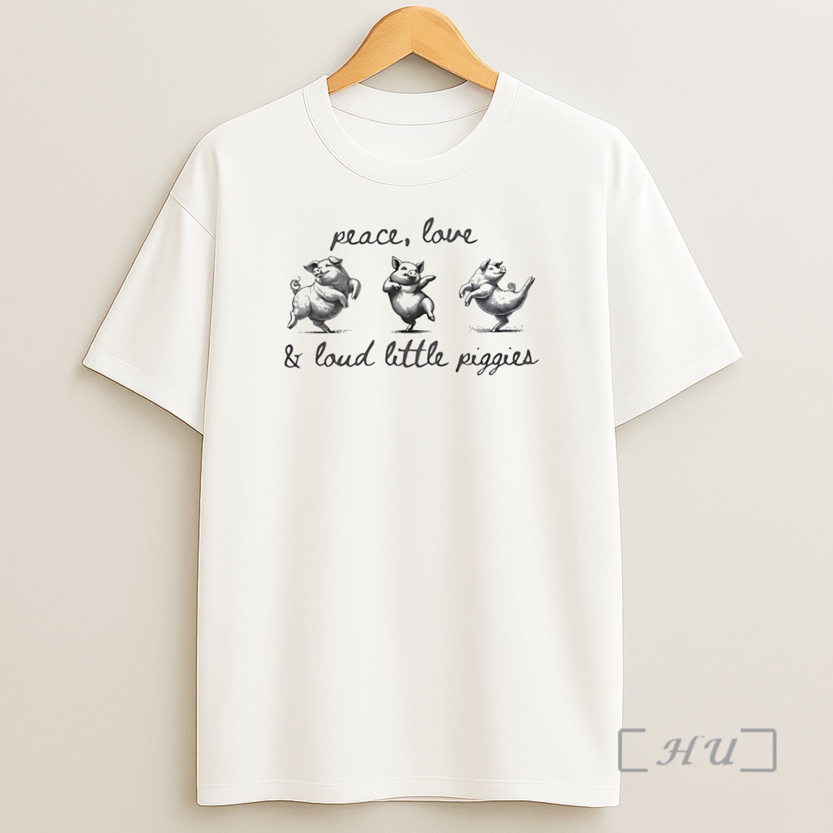 Officials Peace Love And Loud Little Piggies Anti Trump Premium Shirt Sweatshirt Tee