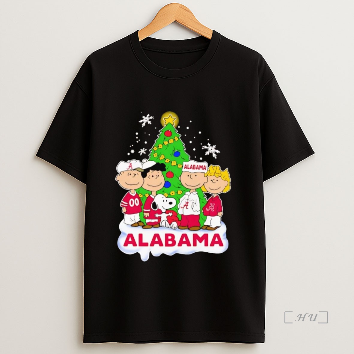 Officials Peanuts Alabama Crimson Tide Christmas Premium Shirt Sweatshirt Tee