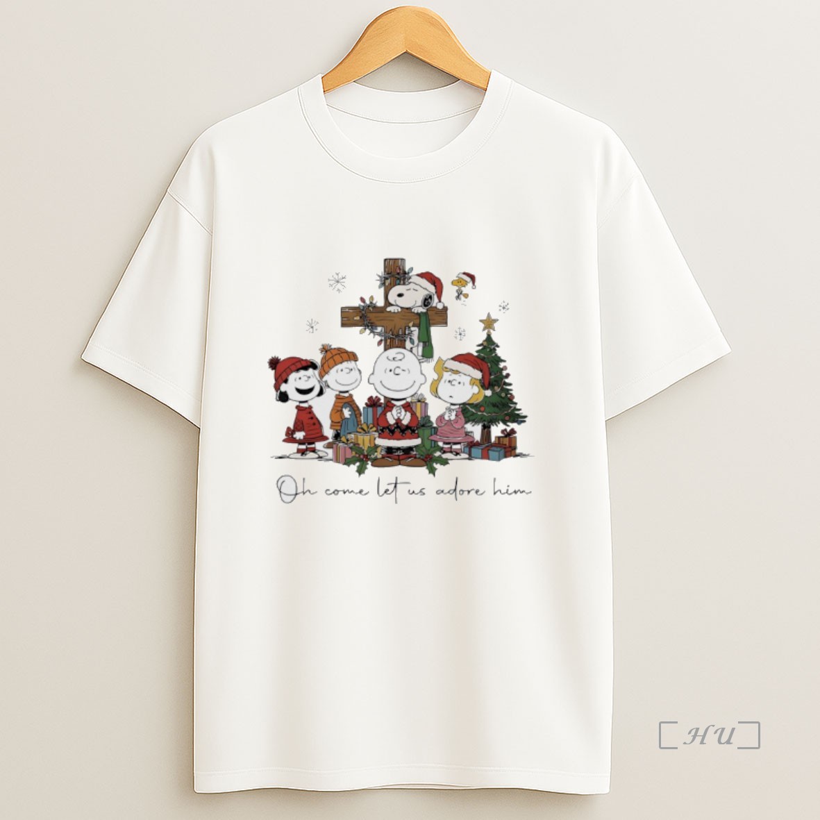 Officials Peanuts Christmas 2025 Oh Come Let Us Adore Him Premium Shirt Sweatshirt Tee
