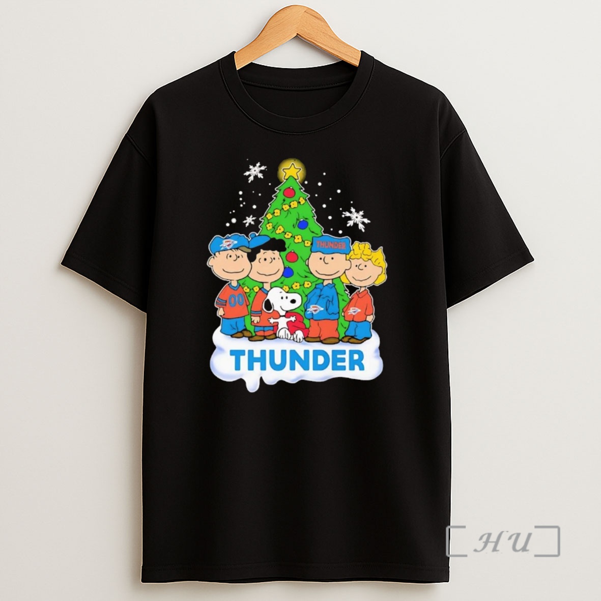 Officials Peanuts Oklahoma City Thunder Christmas Premium Shirt Sweatshirt Tee