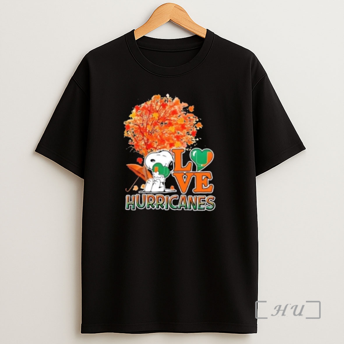 Officials Peanuts Snoopy Hug Heart I Love Miami Hurricanes Premium Shirt Sweatshirt Tee