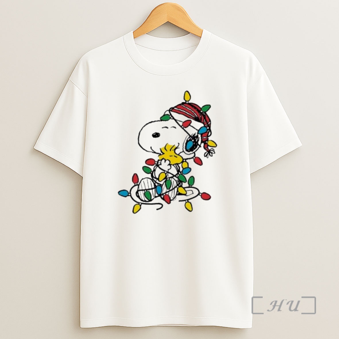 Officials Peanuts Snoopy Woodstock Christmas Lights Premium Shirt Sweatshirt Tee