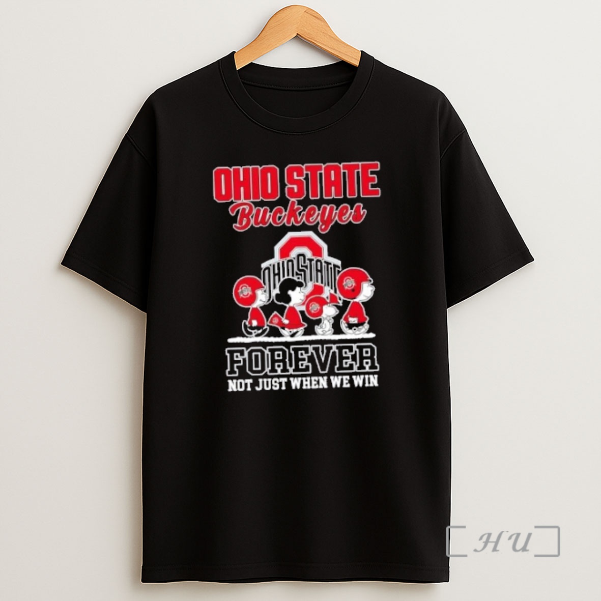 Officials Peanuts Snoopy And Friends Ohio State Buckeyes Forever Not Just When We Win Premium Shirt Sweatshirt Tee