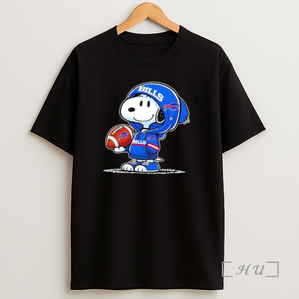 Officials Peanuts Snoopy Wearing Buffalo Bills And Smilling At Fans Premium Shirt Sweatshirt Tee