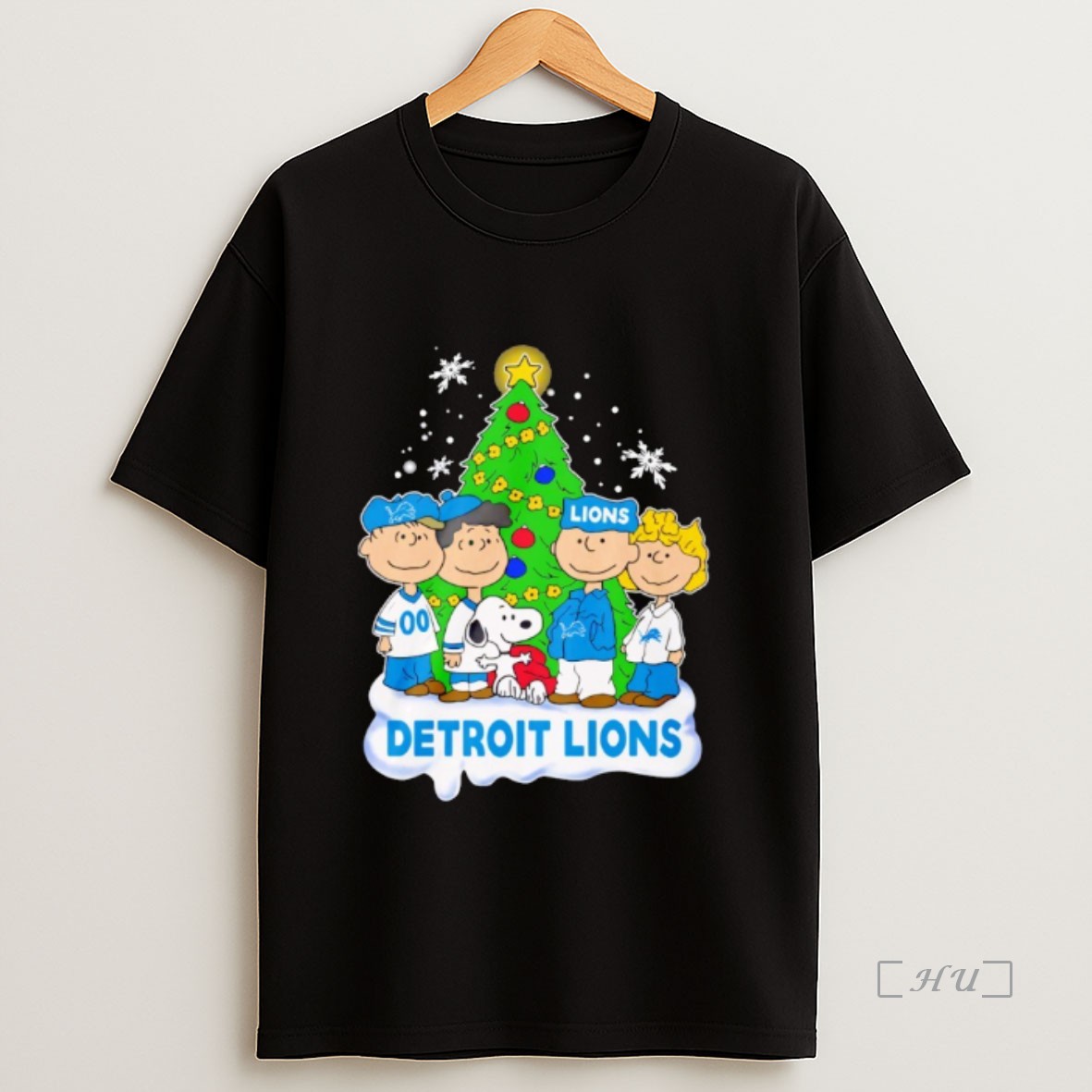 Officials Peanuts Characters Detroit Lions Christmas Premium Shirt Sweatshirt Tee