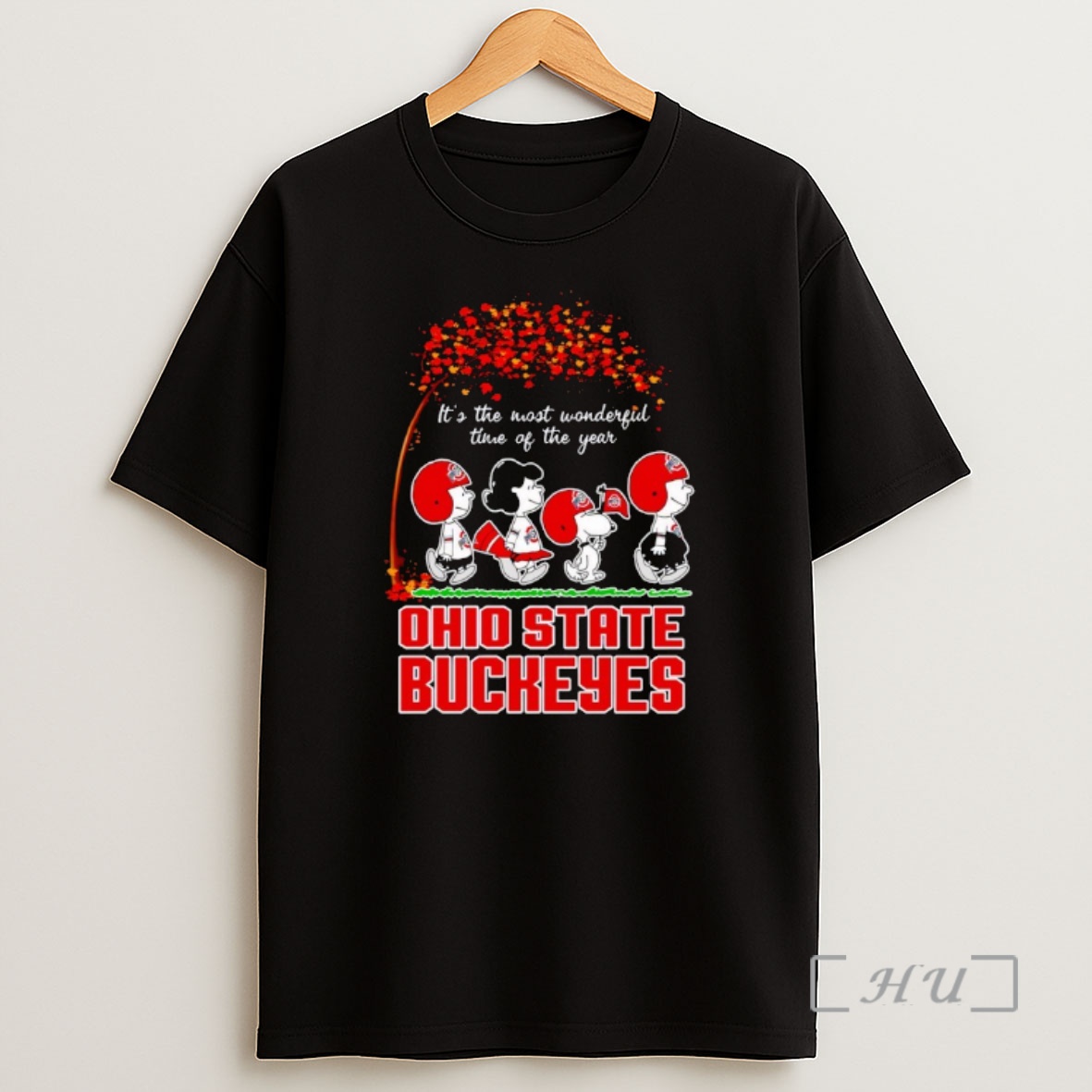 Officials Peanuts Characters Ohio State Buckeyes Its The Most Wonderful Time Of The Year Premium Shirt Sweatshirt Tee