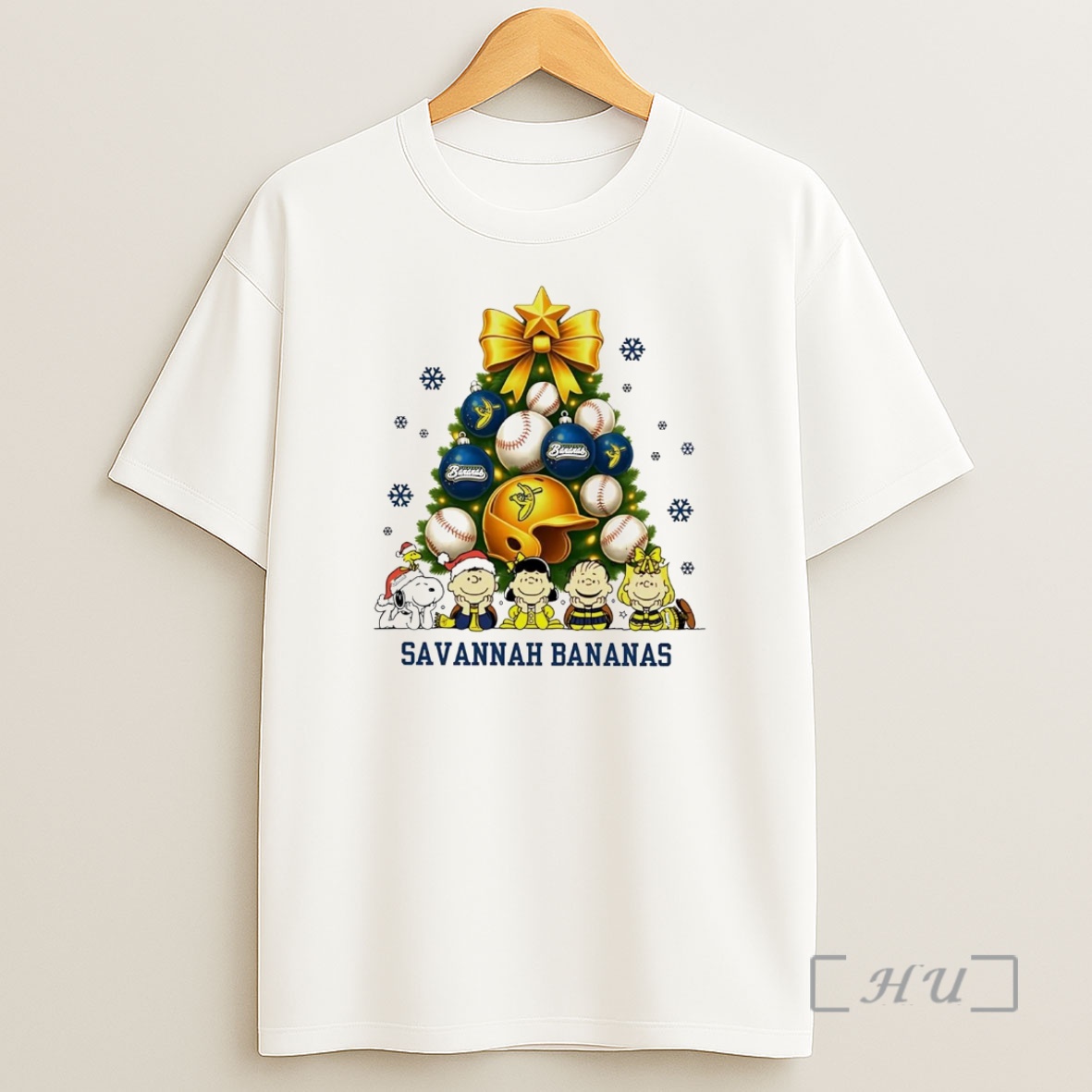 Officials Peanuts Characters Savannah Bananas Christmas Tree Premium Shirt Sweatshirt Tee