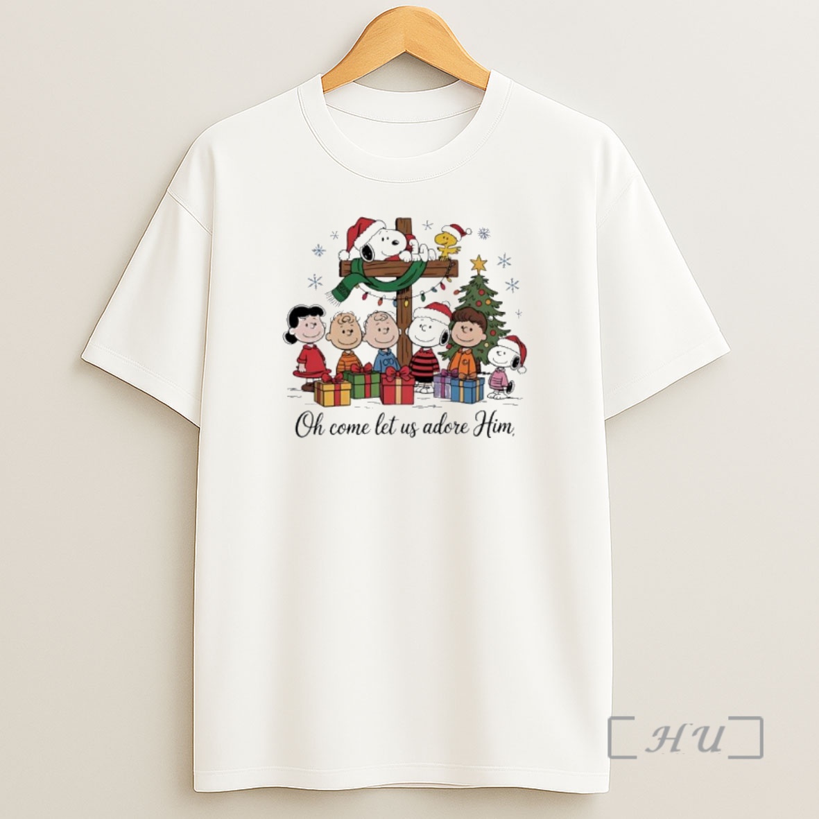 Officials Peanuts Comic Christmas Oh Come Let Us Adore Him Premium Shirt Sweatshirt Tee