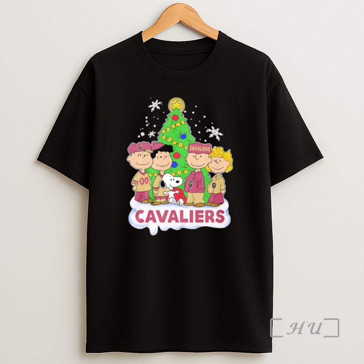 Officials Peanuts Comic Christmas Tree In Cleveland Cavaliers Graphic Premium Shirt Sweatshirt Tee