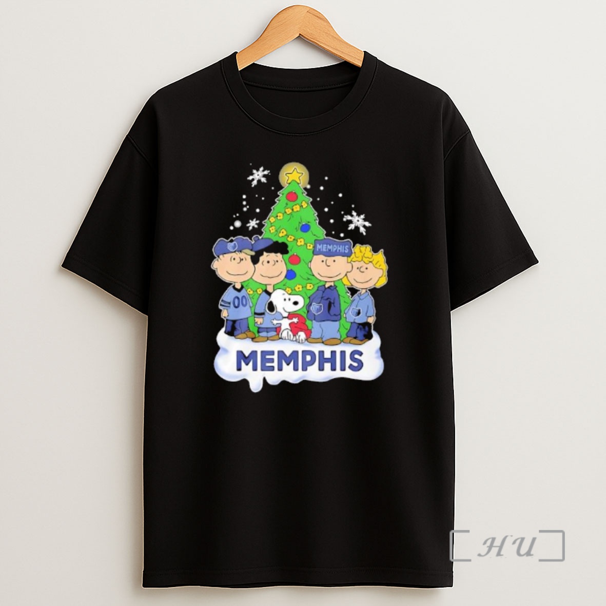 Officials Peanuts Comic Christmas Tree In Memphis Grizzlies Graphic Premium Shirt Sweatshirt Tee