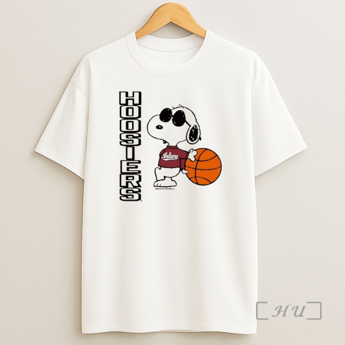 Officials Peanuts X Indiana Hoosiers Joe Cool Basketball Premium Shirt Sweatshirt Tee