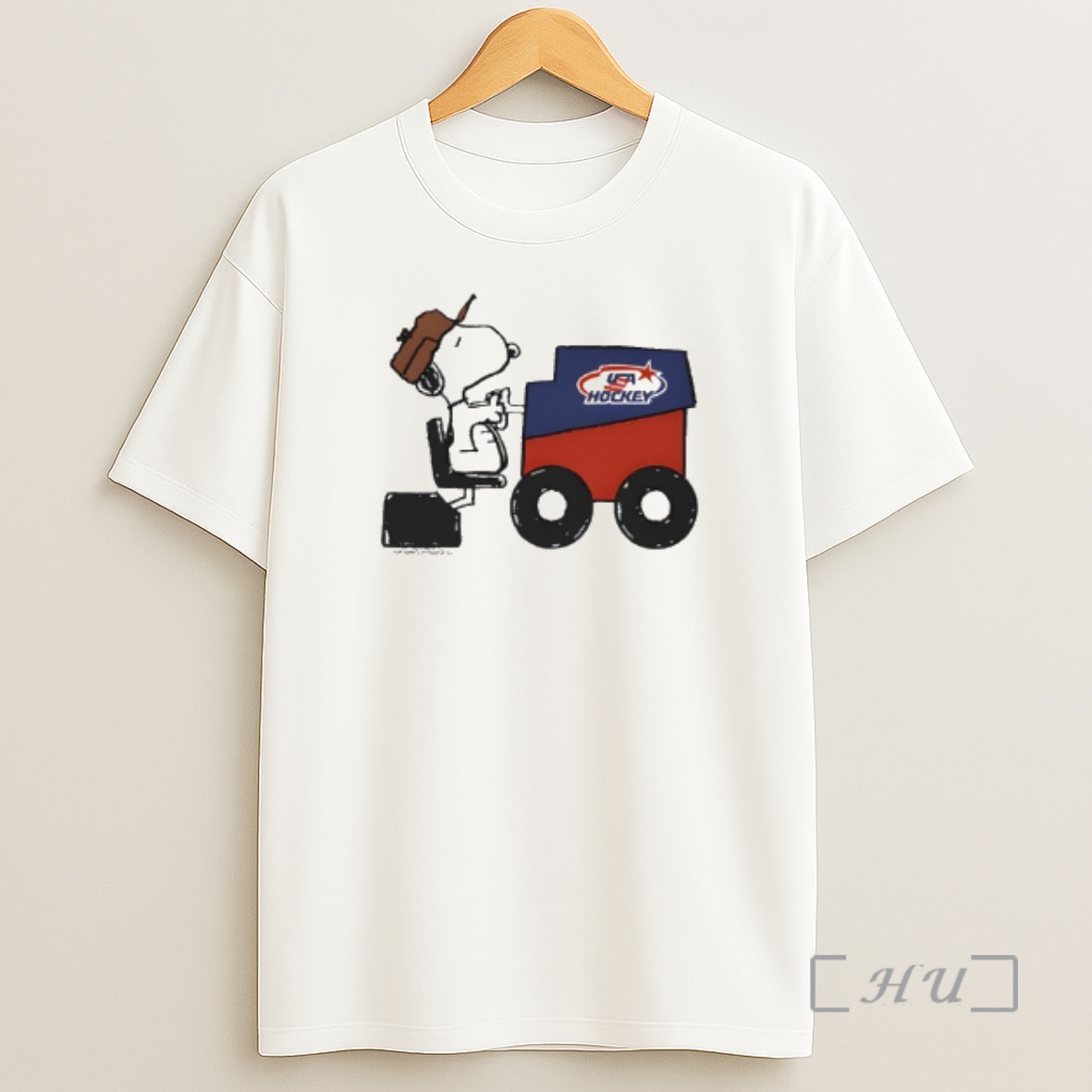 Officials Peanuts X Usa Hockey Snoopy Fresh Ice Premium Shirt Sweatshirt Tee