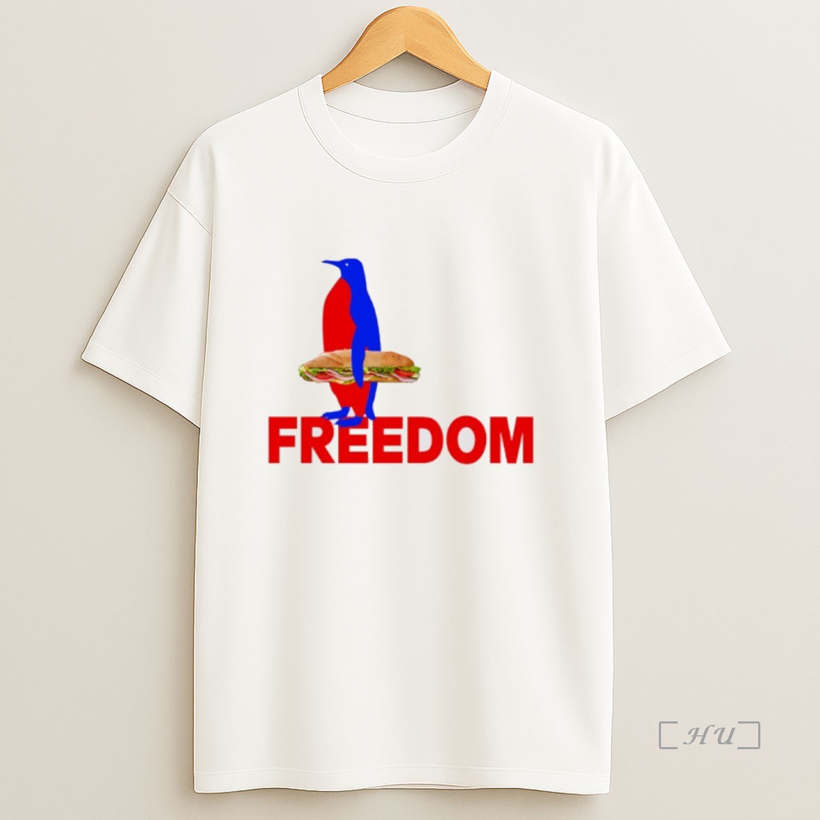 Officials Penguin Holding Sandwich Freedom Resist Political Premium Shirt Sweatshirt Tee