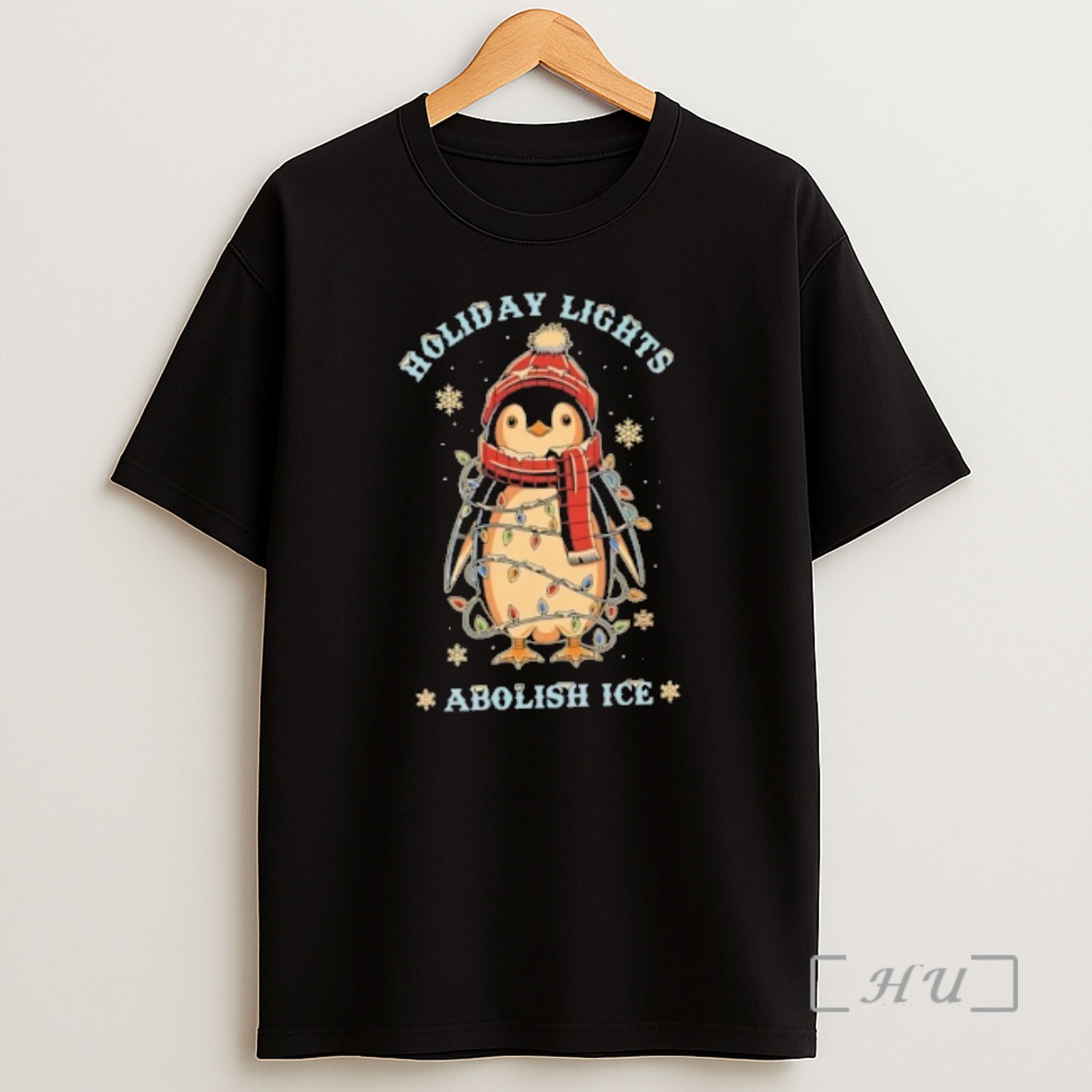 Officials Penguin Holiday Lights Abolish Ice Christmas Premium Shirt Sweatshirt Tee