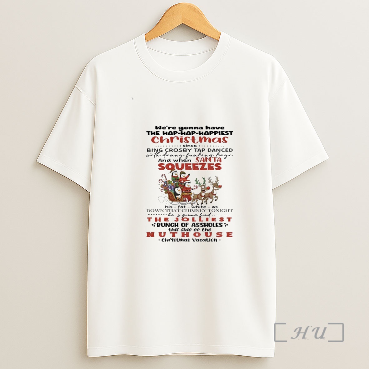 Officials Penguins Santa Were Gonna Have The Hap Hap Happiest Christmas Since Bing Crosby Tap Danced With Danny Fucking Christmas Premium Shirt Sweatshirt Tee
