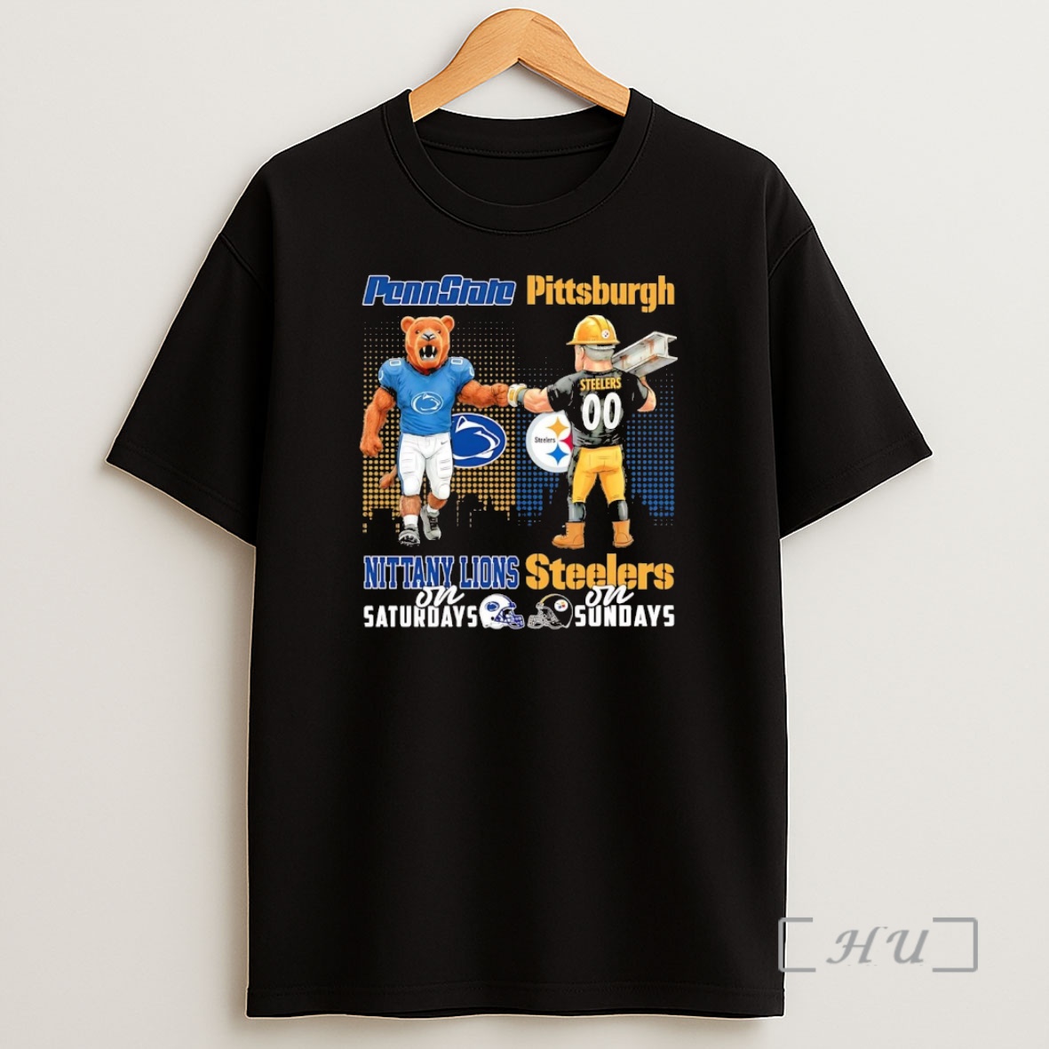 Officials Penn State Nittany Lions On Saturdays Pittsburgh Steelers On Sundays Mascot Premium Shirt Sweatshirt Tee
